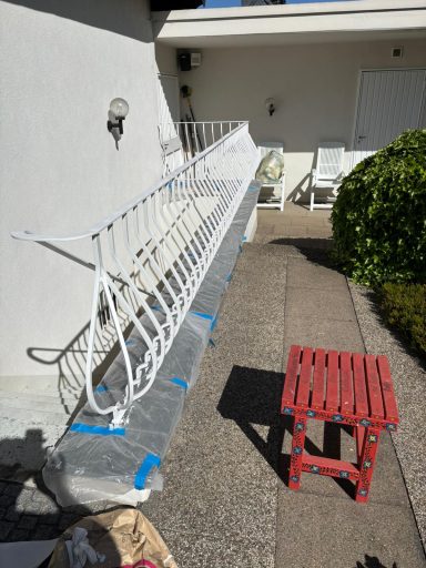 Geländer Auch das Geländer ertönt mittlerweile in einem neuen Glanz